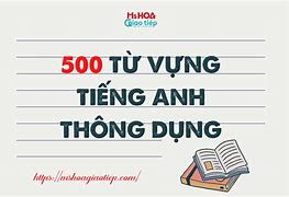 500 Câu Tiếng Anh Thông Dụng